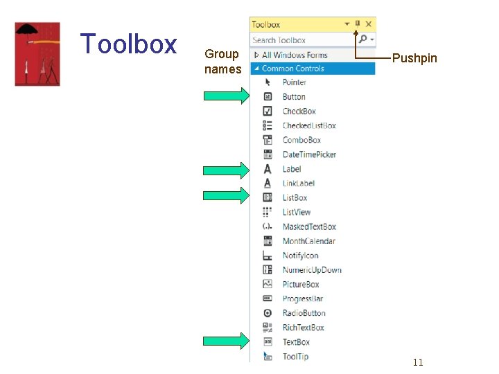 Toolbox Group names Pushpin 11 Toolbox Group names Pushpin 11