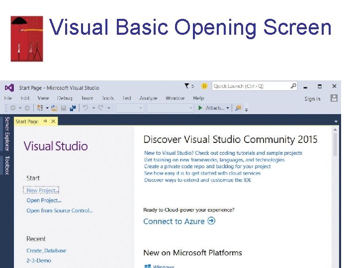 Visual Basic Opening Screen 7 Visual Basic Opening Screen 7