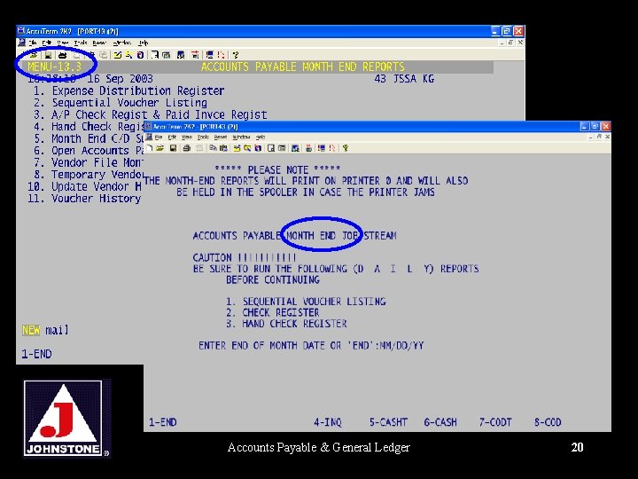 Accounts Payable & General Ledger 20 