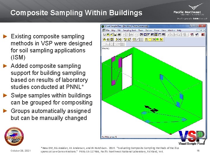 Composite Sampling Within Buildings Existing composite sampling methods in VSP were designed for soil
