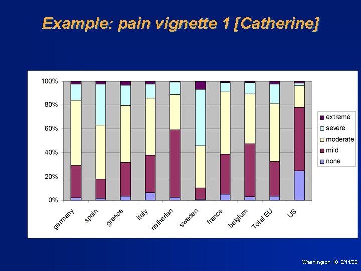Example: pain vignette 1 [Catherine] Washington 10 8/11/09 