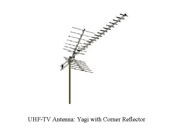 UHF-TV Antenna: Yagi with Corner Reflector UHF-TV Antenna: Yagi with Corner Reflector