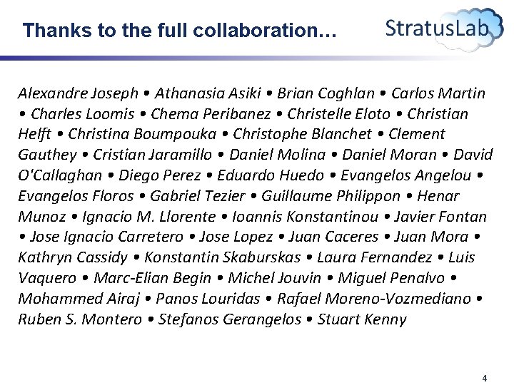 Thanks to the full collaboration… Alexandre Joseph • Athanasia Asiki • Brian Coghlan •