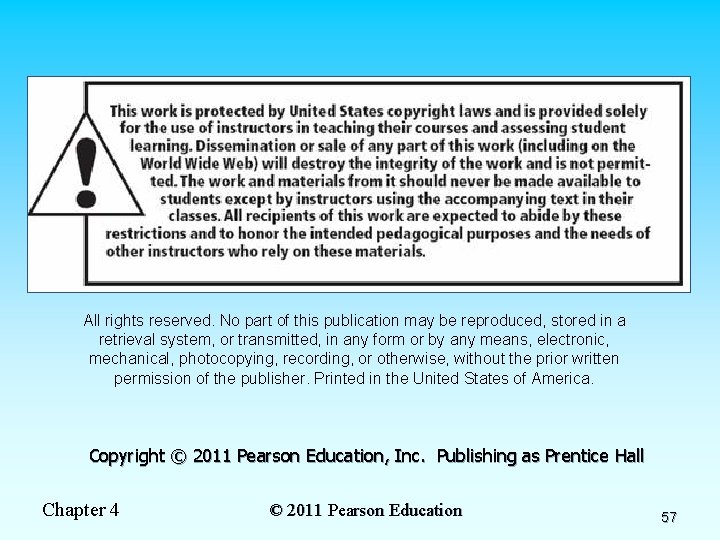 All rights reserved. No part of this publication may be reproduced, stored in a