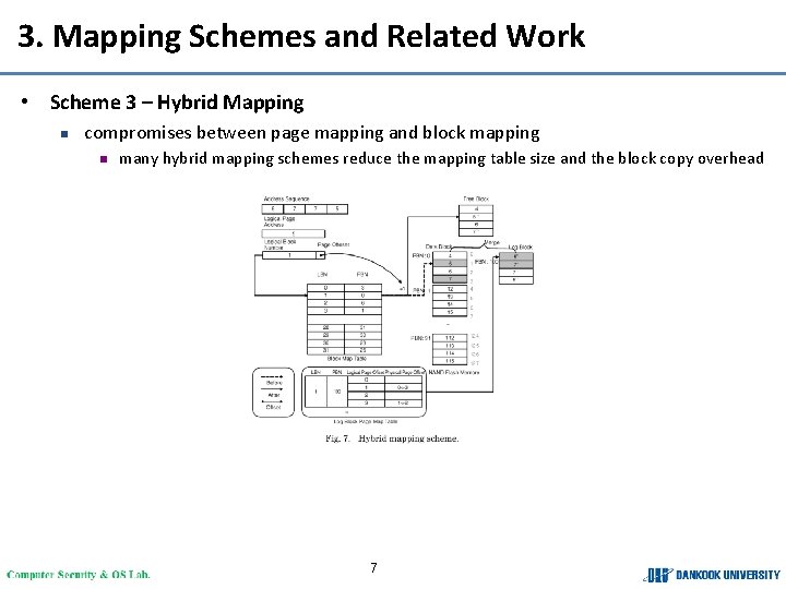 3. Mapping Schemes and Related Work • Scheme 3 – Hybrid Mapping n compromises