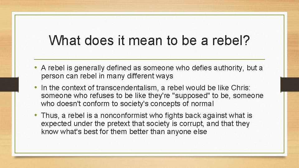 Anarchy I mean What is Rebellion By Anya