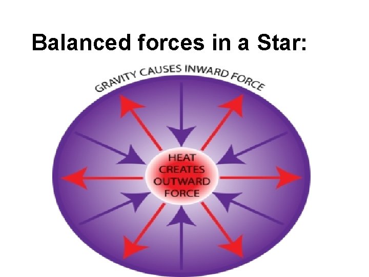 Balanced forces in a Star: 