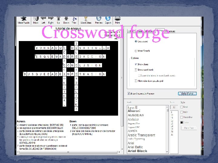 Crossword forge 