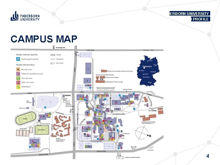 PADERBORN UNIVERSITY IN PROFILE CAMPUS MAP 4 