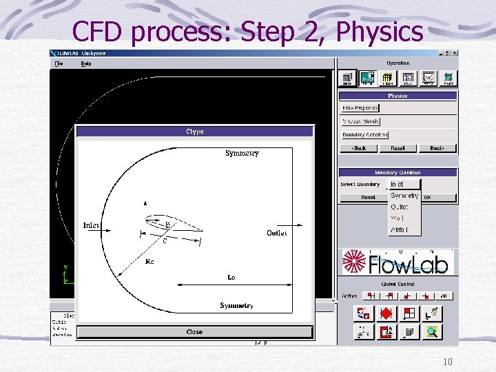 CFD process: Step 2, Physics 10 