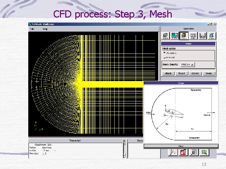 CFD process: Step 3, Mesh 13 