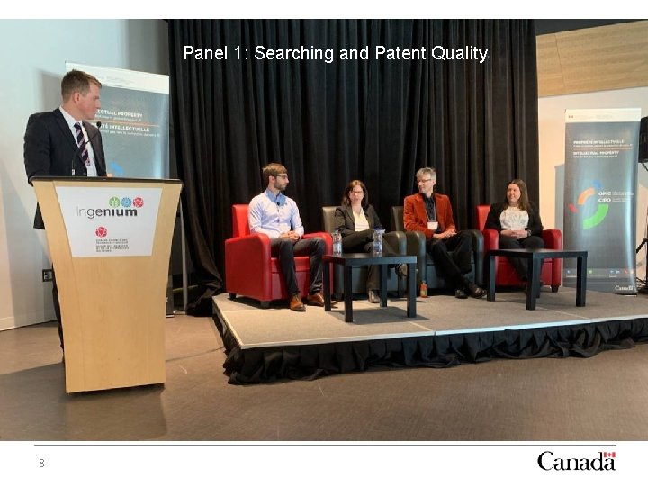 Panel 1: Searching and Patent Quality 8 