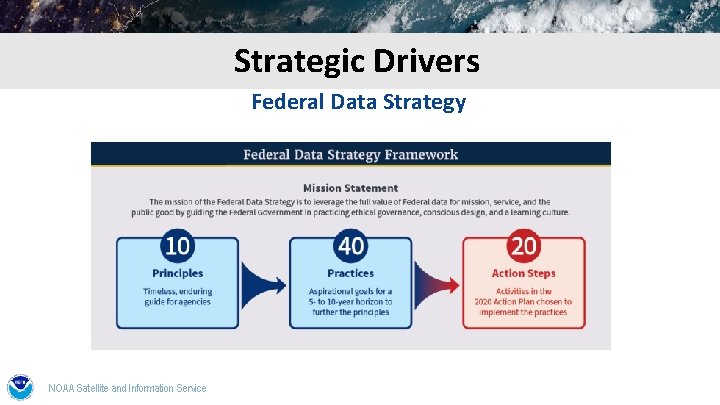 Strategic Drivers Federal Data Strategy NOAA Satellite and Information Service 