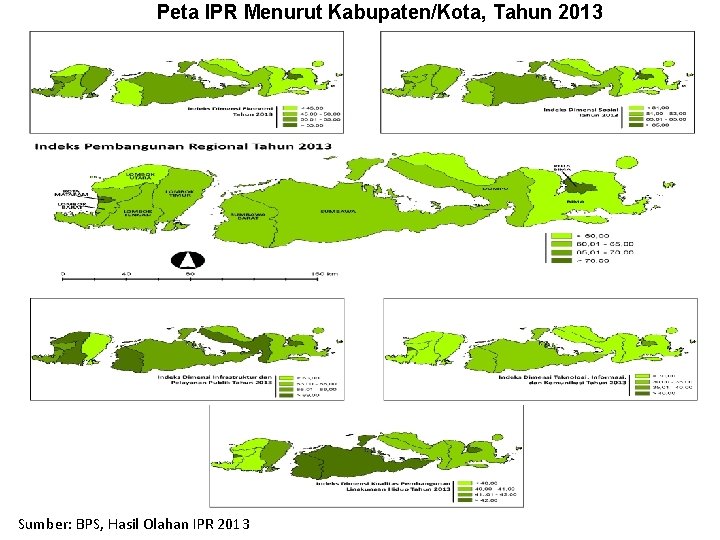 Peta IPR Menurut Kabupaten/Kota, Tahun 2013 Sumber: BPS, Hasil Olahan IPR 2013 