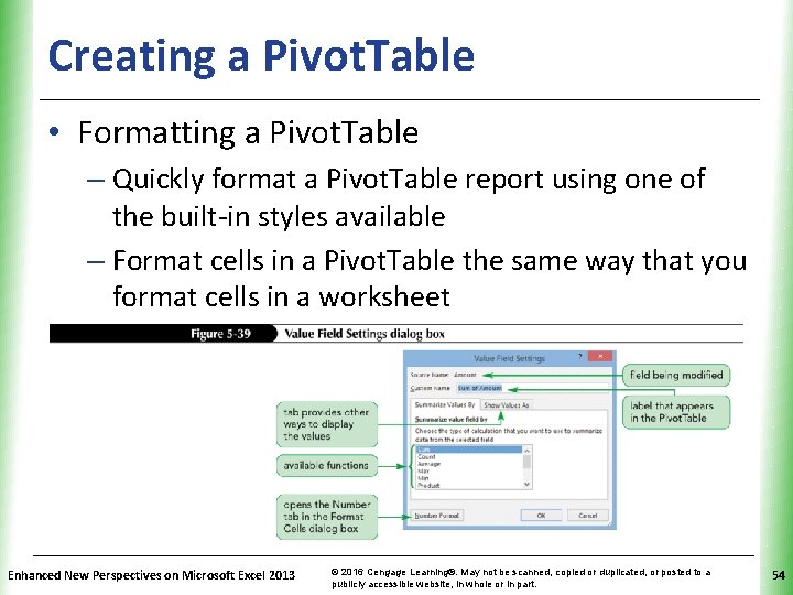 Creating a Pivot. Table XP • Formatting a Pivot. Table – Quickly format a