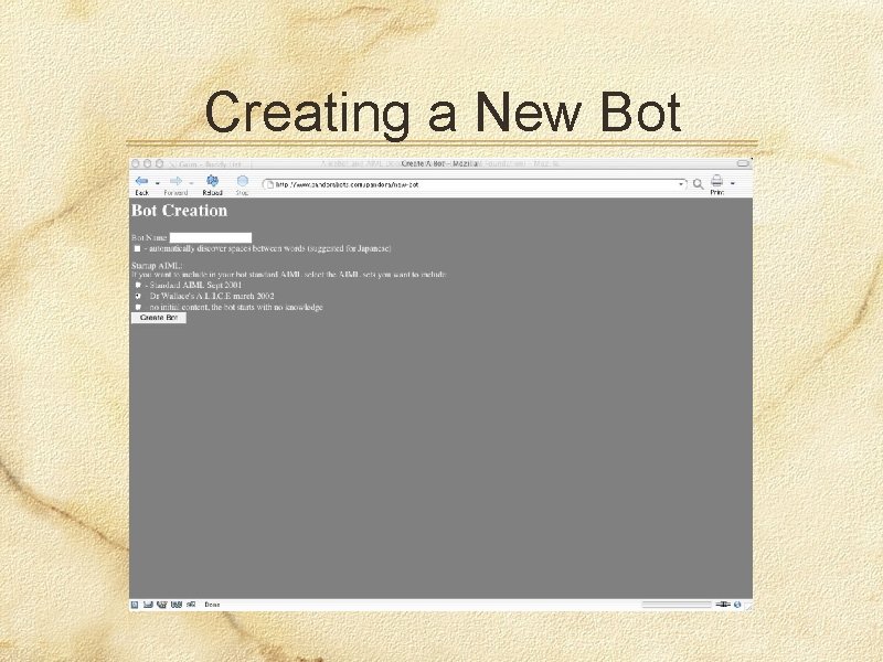 Creating a New Bot 