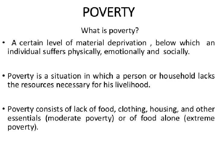 WHO ARE THE POOR? 