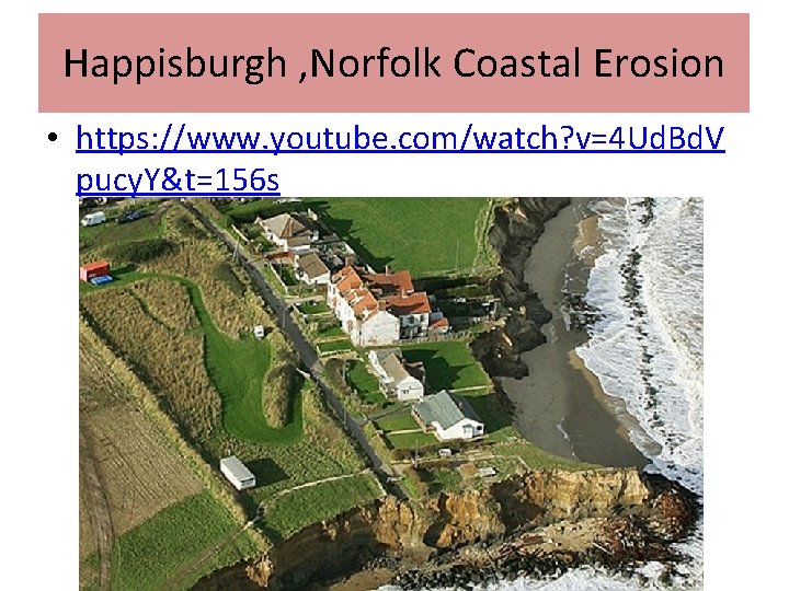 Happisburgh , Norfolk Coastal Erosion • https: //www. youtube. com/watch? v=4 Ud. Bd. V