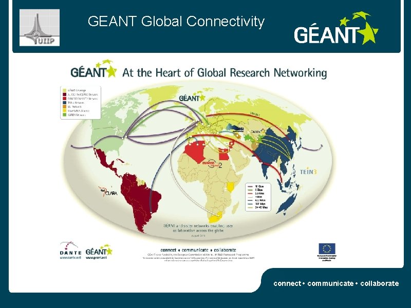 GEANT Global Connectivity connect • communicate • collaborate 