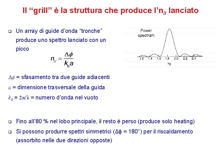 Il “grill” è la struttura che produce l’n// lanciato q Un array di guide