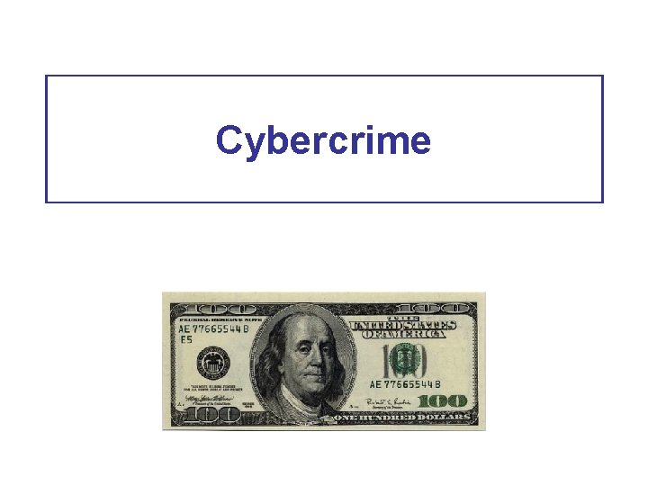 Cybercrime 