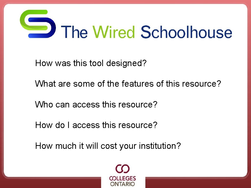 How was this tool designed? What are some of the features of this resource?