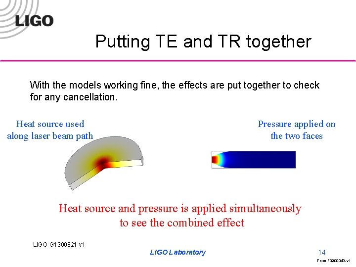 Putting TE and TR together With the models working fine, the effects are put