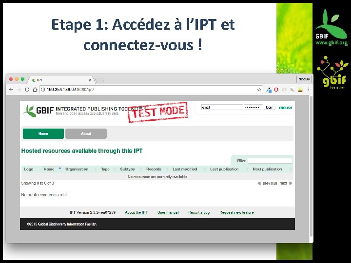 Etape 1: Accédez à l’IPT et connectez-vous ! 