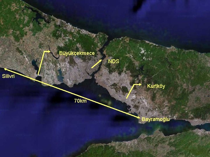 Büyükçekmece NDS Silivri Kurtköy 70 km Bayramoğlu 