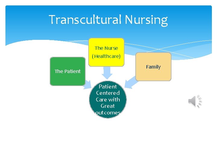 Transcultural Nursing The Nurse (Healthcare) Family The Patient Centered Care with Great outcomes 