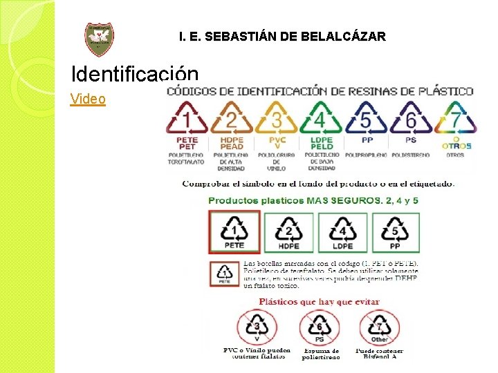 I. E. SEBASTIÁN DE BELALCÁZAR Identificación Video 