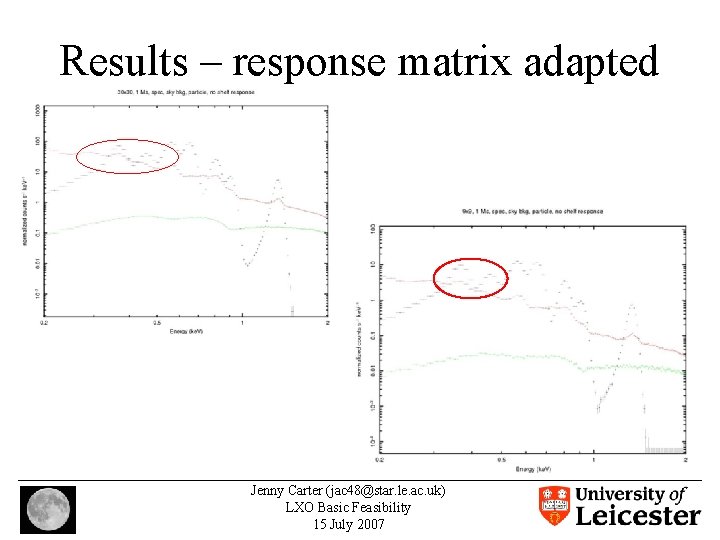 Results – response matrix adapted Jenny Carter (jac 48@star. le. ac. uk) LXO Basic