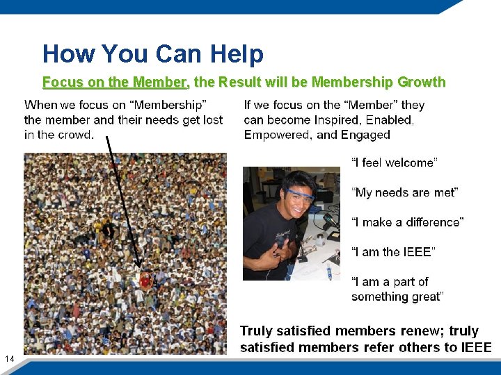 How You Can Help Focus on the Member, the Result will be Membership Growth