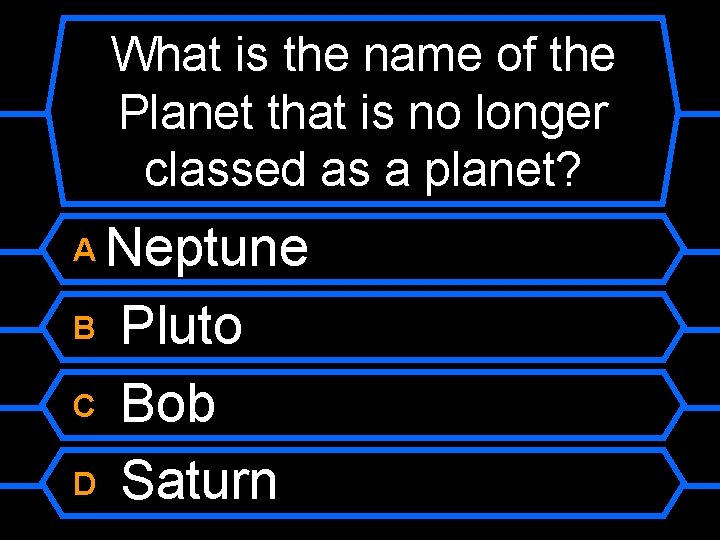 What is the name of the Planet that is no longer classed as a