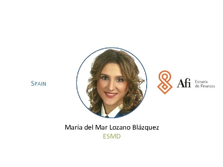 SPAIN María del Mar Lozano Blázquez ESMD 
