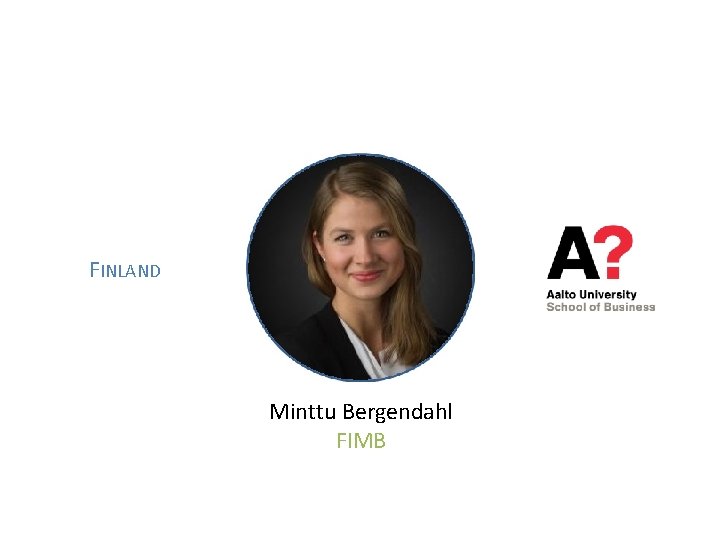 FINLAND Minttu Bergendahl FIMB 