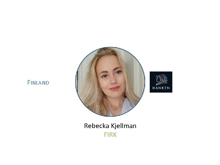 FINLAND Rebecka Kjellman FIRK 