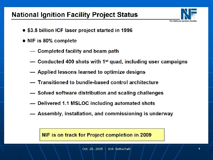 Oct. 28, 2005 - Erik Gottschalk 4 