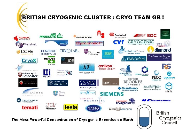 BRITISH CRYOGENIC CLUSTER : CRYO TEAM GB ! The Most Powerful Concentration of Cryogenic