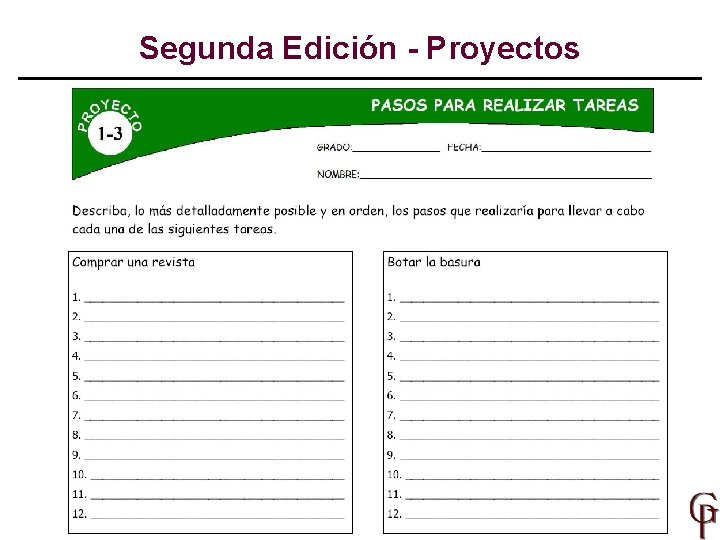 Segunda Edición - Proyectos 