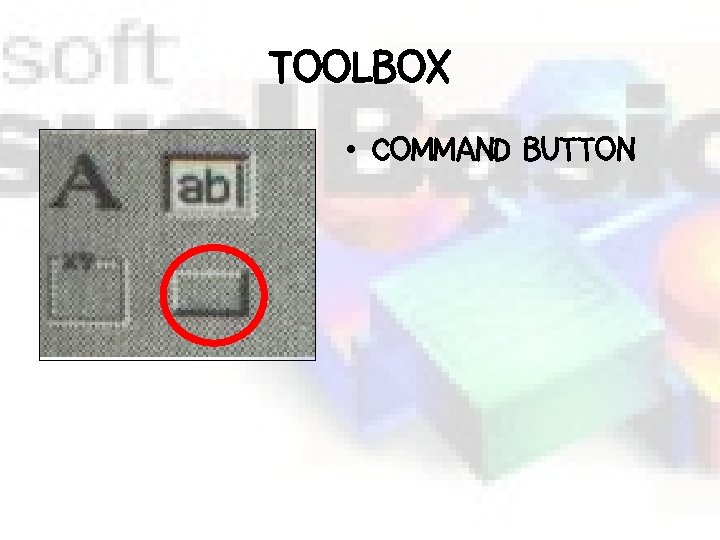TOOLBOX • COMMAND BUTTON 