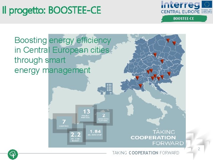 Il progetto: BOOSTEE-CE Boosting energy efficiency in Central European cities through smart energy management