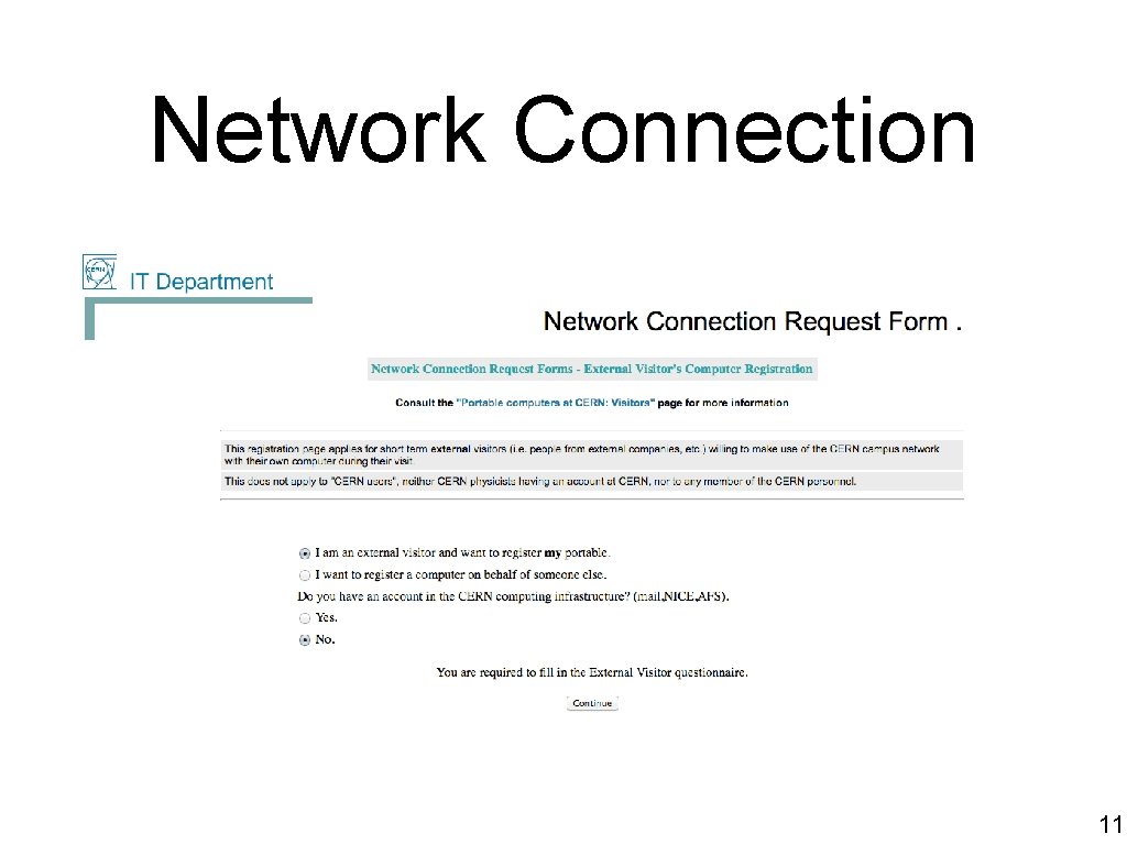 Network Connection 11 