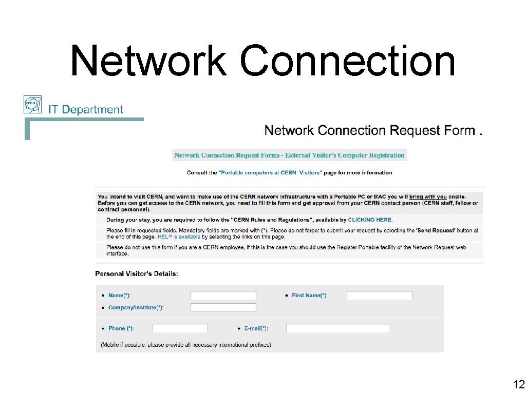 Network Connection 12 