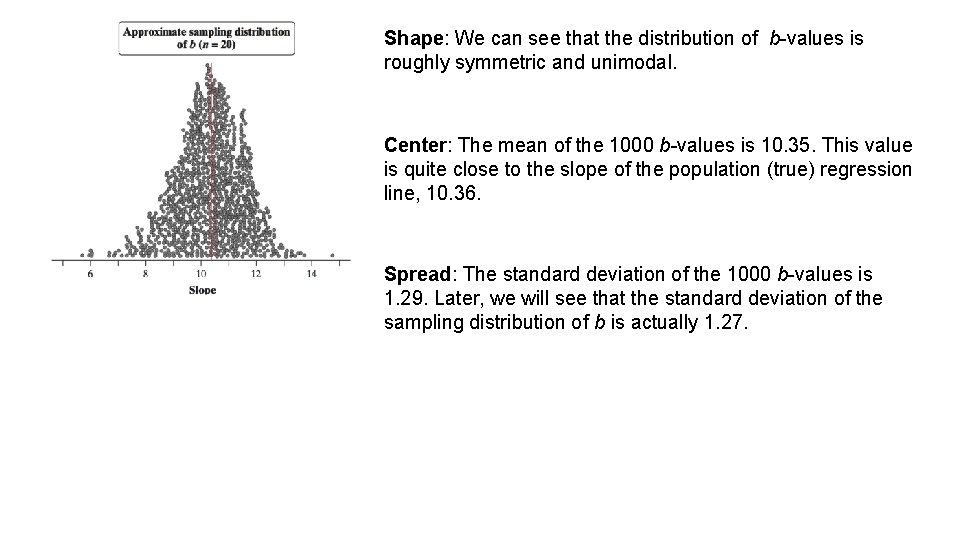 Shape: We can see that the distribution of b-values is roughly symmetric and unimodal. Shape: We can see that the distribution of b-values is roughly symmetric and unimodal.