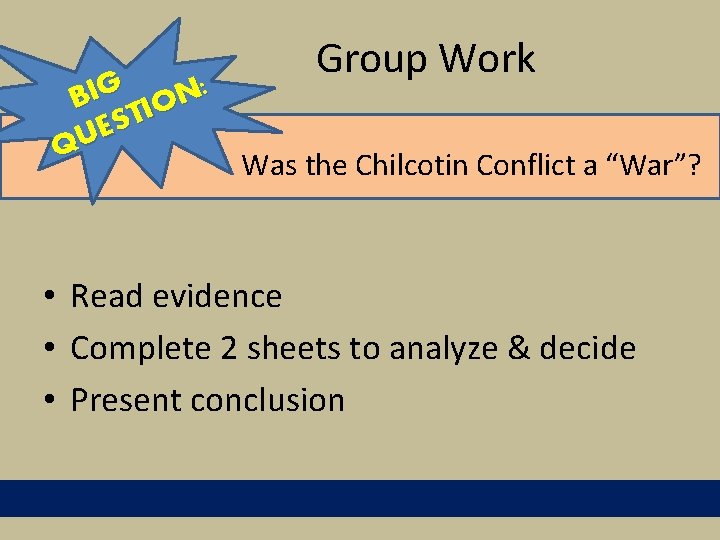 : G I N B O I T ES U Q Group Work Was