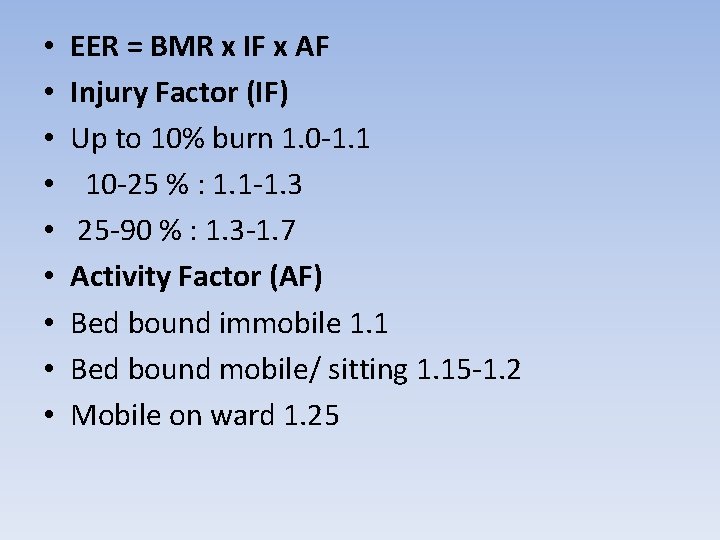 Identify the types and degree of burns Understand