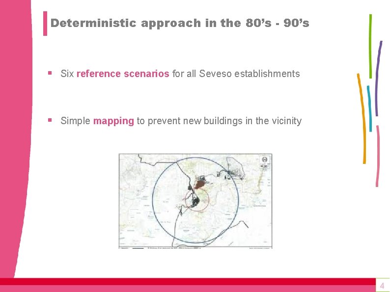 Deterministic approach in the 80’s - 90’s § Six reference scenarios for all Seveso