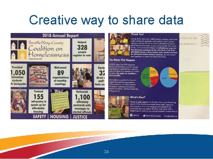 Creative way to share data 24 