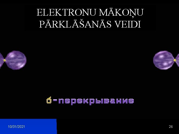 ELEKTRONU MĀKOŅU PĀRKLĀŠANĀS VEIDI 10/31/2021 26 